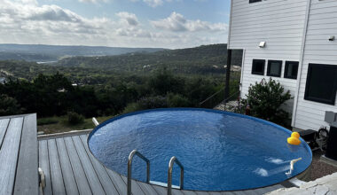from galvanized steel tank to backyard swimming pool