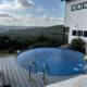 from galvanized steel tank to backyard swimming pool