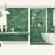 green marble in modern design