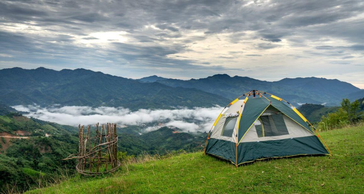 how to create a cozy outdoor living space while camping