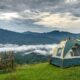 how to create a cozy outdoor living space while camping
