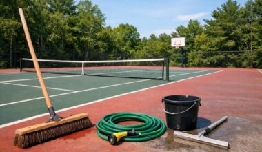 best practices for maintaining outdoor sports courts