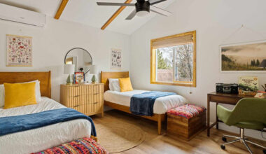 how can you give two children equal space and personality in a shared bedroom makeover