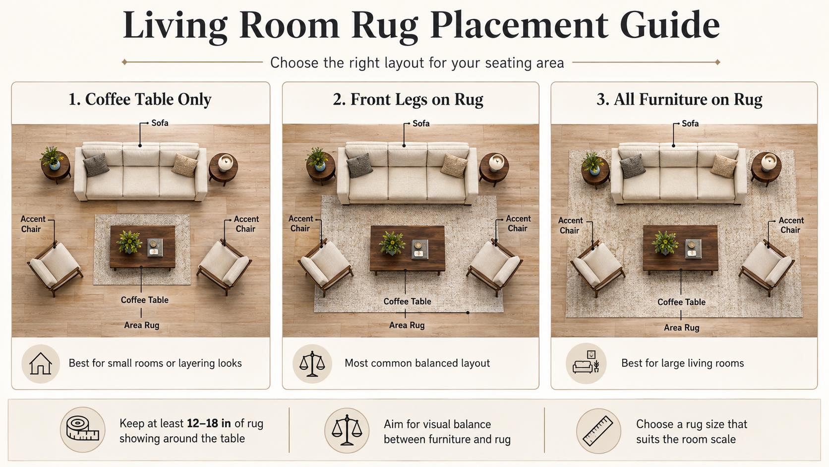 what size rug do i need for my living a practical rug size guide