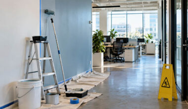 commercial painting in active workplaces guide to safety, low voc materials, and minimal disruption