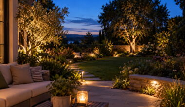 the three layer nightscape light the foreground, middle distance, and background