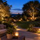 the three layer nightscape light the foreground, middle distance, and background