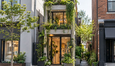 can a narrow commercial building make room for a garden