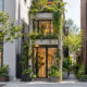 can a narrow commercial building make room for a garden