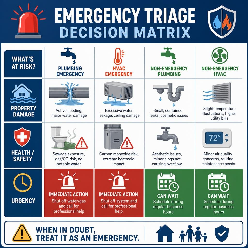 emergency plumbing and hvac repairs