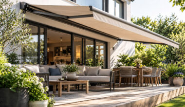 transform your outdoor space with stylish retractable awnings